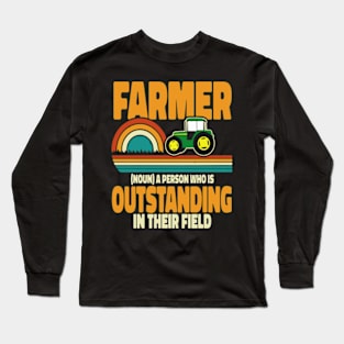 Farming Definition Long Sleeve T-Shirt